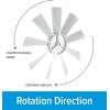 image:imageCamco Replacement CamperRV Vent Inverse Fan Blade  Features a 6Inch Diameter  Compatible with Counterclockwise Intake or Clockwise Exhaust 40429One Size
