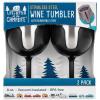 image:imageCamco Life is Better at The Campsite Wine Tumbler  Heavy Duty Double Wall Vacuum Insulation  Crafted of 188 Stainless Steel  Features Removable Black Stems  2Pk 8ozEach 53485