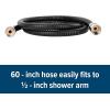 image:imageCamco RVMarine Flexible Replacement Shower Hose  Reinforced Construction  Measures 60Inches  Black 43745