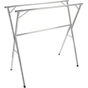 image:imageCamco Portable Clothes Drying Rack  Features 3 Horizontal Drying Rods  Extend from 60inches to 95inches Long to Provide Plenty of Drying Space  Light Weight Stainless Steel 51339