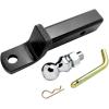 image:imageCamco EazLift Heavy Duty Ball Mount Kit Attaches to 2 Hitch Receiver to Create Ball Mount Location8 Length 2 Drop  Rise 178 Ball3500 lb Tow RatingDurable Powder Coated Steel 482738 Length  2 Drop   Rise