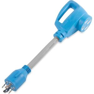 image:imageCamco PowerGrip Electric Vehicle Locking Generator Adapter  Features HeavyDuty PVC Sheath Construction a 30AMP Locking Male and a 50AMP Female Connection and is Rated for 125250 Volts 55441