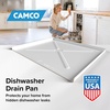 image:imageCamco 205Inches x 24Inches Dishwasher Drain Pan Black  Protects Your Floor Cabinets and Walls from Leaking Dishwashers  Directs Water to The Front for Easy Leak Identification 20601White