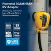 image:imageCamco Power Grip RV 12 30Amp Circuit Analyzer Dogbone  Features Integrated Surge Protection amp Fault Indication 12 30Amp Male to 15Amp Female 125V  1875W 55461