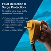 image:imageCamco Power Grip RV 12 30Amp Circuit Analyzer Dogbone  Features Integrated Surge Protection amp Fault Indication 12 30Amp Male to 15Amp Female 125V  1875W 55461