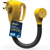 image:imageCamco Power Grip RV 12 30Amp Circuit Analyzer Dogbone  Features Integrated Surge Protection amp Fault Indication 12 30Amp Male to 15Amp Female 125V  1875W 55461